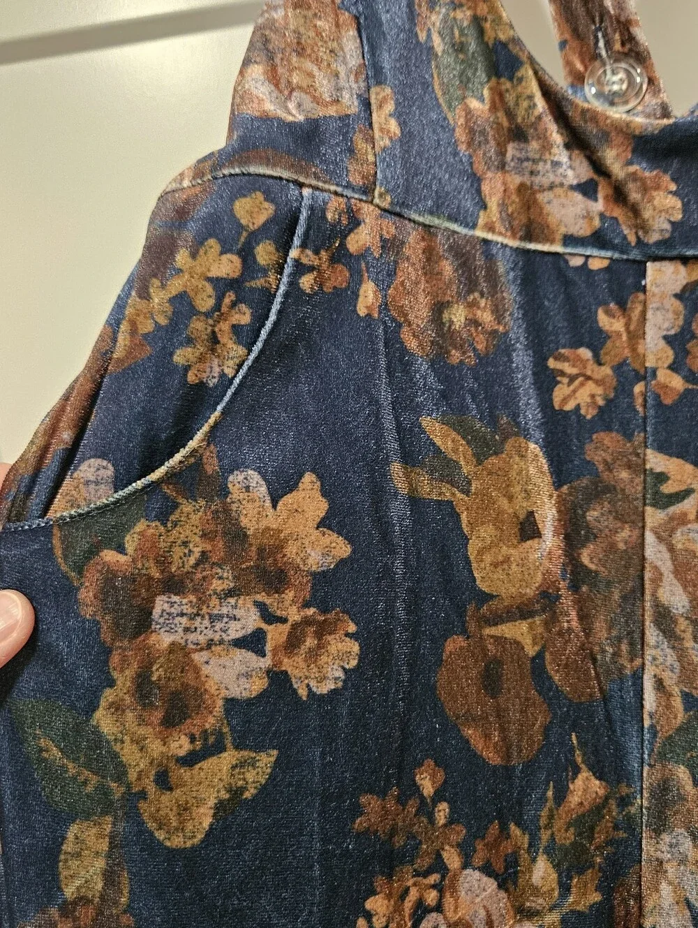 Joyfolie Lupe Overalls in Navy Floral 12